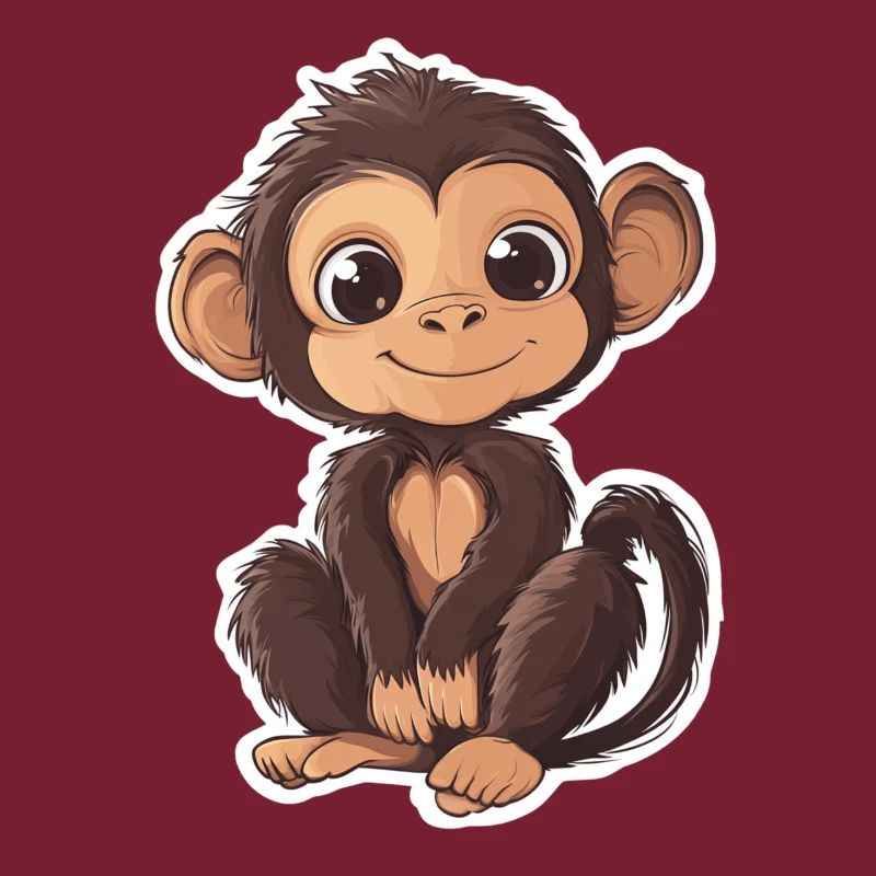 Singe mignon Singe mignon Cadeau pour les fans de singe