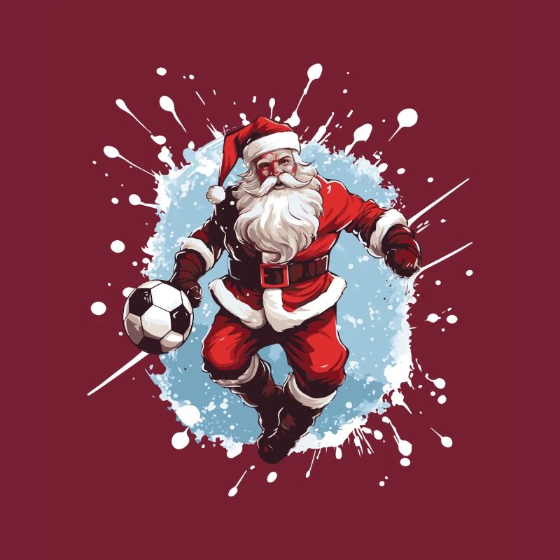 Weihnachtsmann Fussball Team