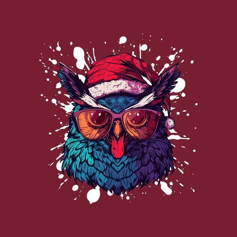 Eule Weihnachten Lustig