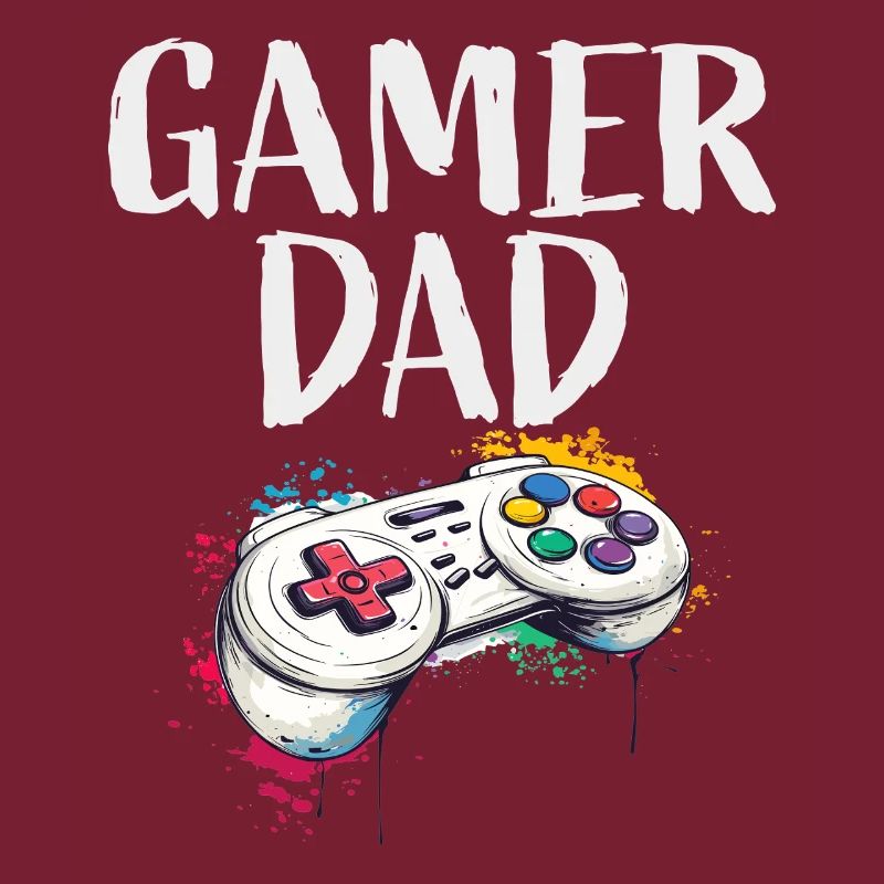 Gamer Dad Controller Kunst