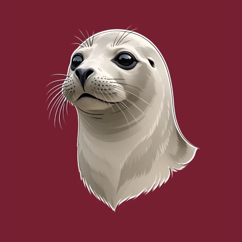 Seehund Kopf Illustration