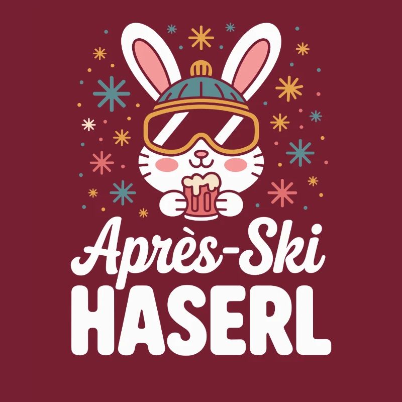 Après-ski bunny hut fun Skier ski bunny