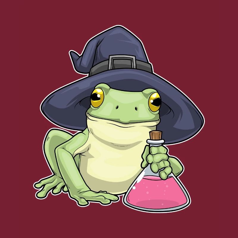 Frosch Halloween Hexe
