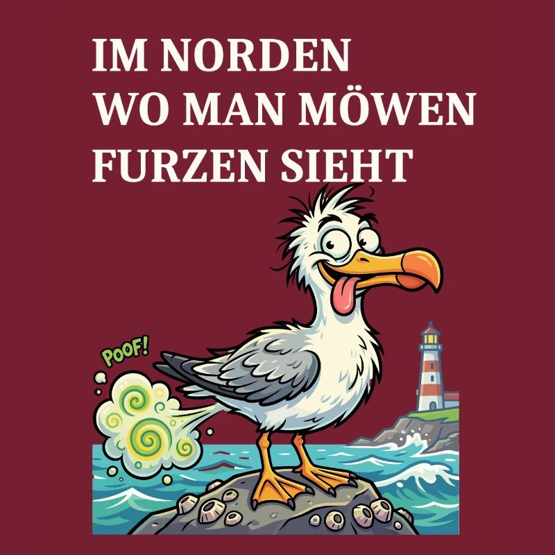 Norddeutscher Humor Spruch Möwe