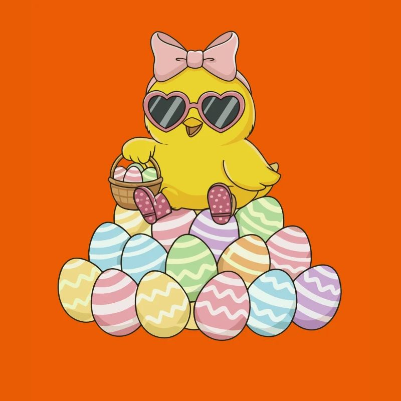 Pastel Chick Easter Egg Parade