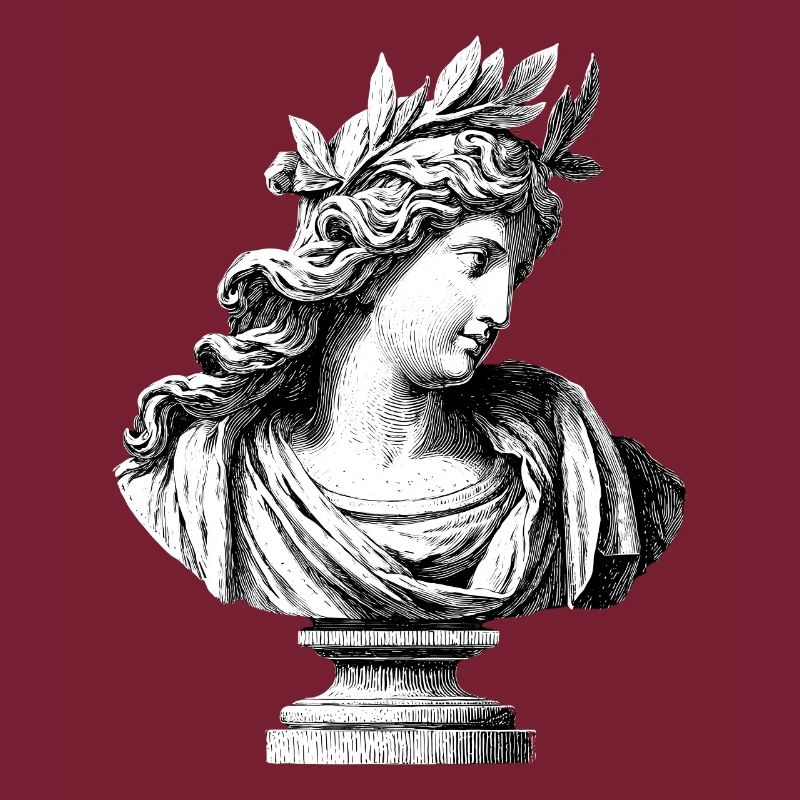 Buste antique déesse – Gravure classique