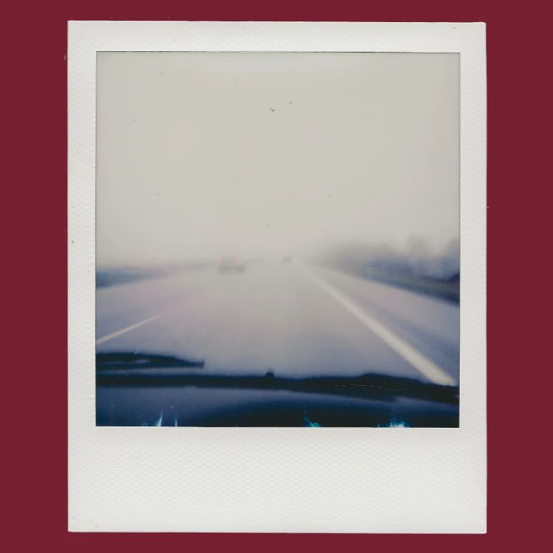 Neblige Autobahn