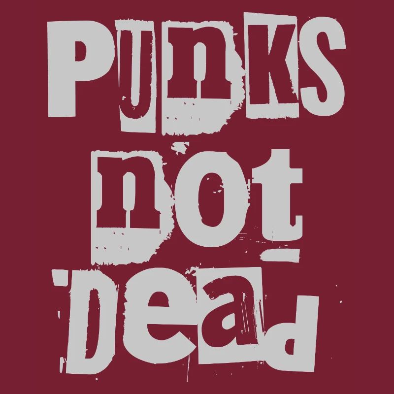 Punks Not Dead Grunge Typographie