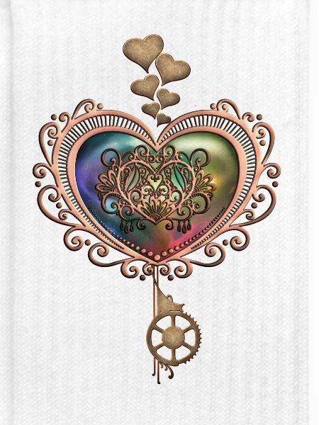 Romantisches Steampunk-Herz