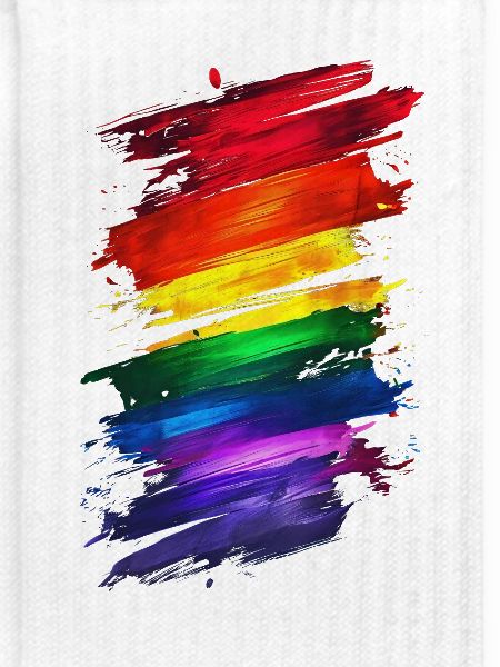 Abstraktes Rainbow Pride Design - Lebendige Kunst