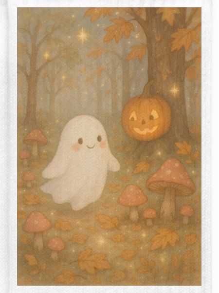 Halloween Herbst Geist im Wald