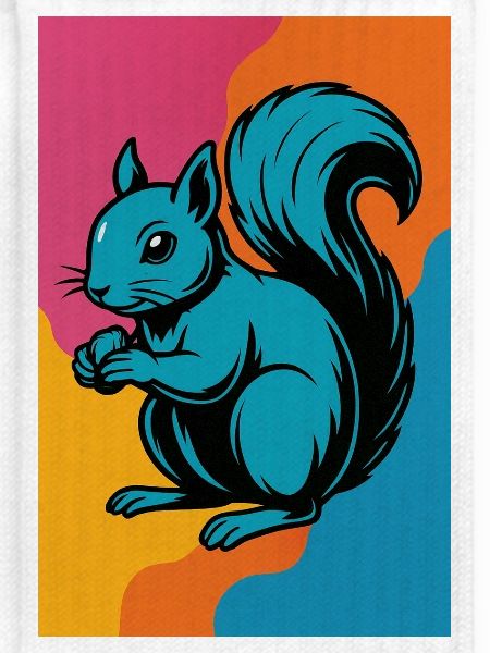 Buntes Eichhörnchen Pop Art