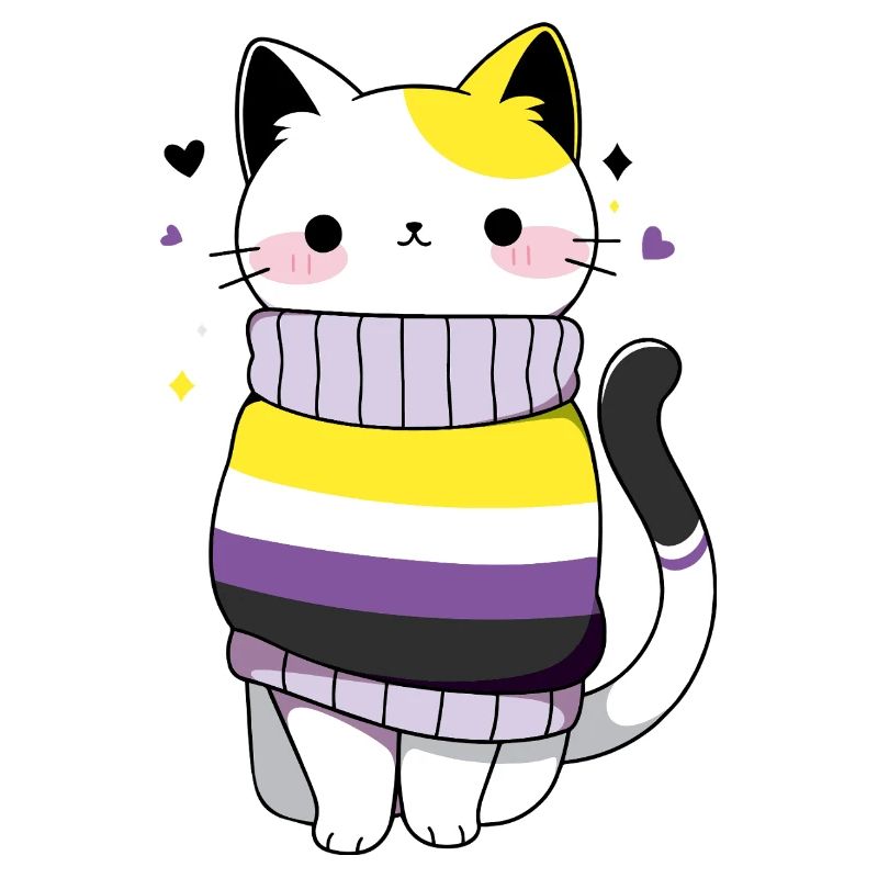 Nonbinary Cat CSD queer pride month LGBT queer