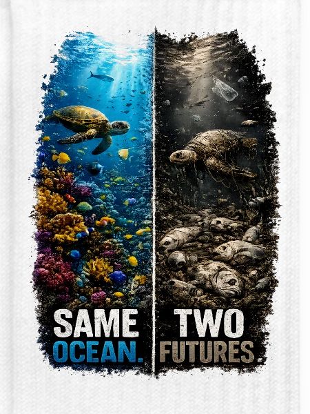 Same Ocean. Two Futures. – Meeresschildkröte