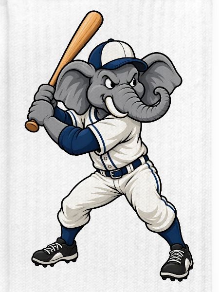 Elefant beim Baseball