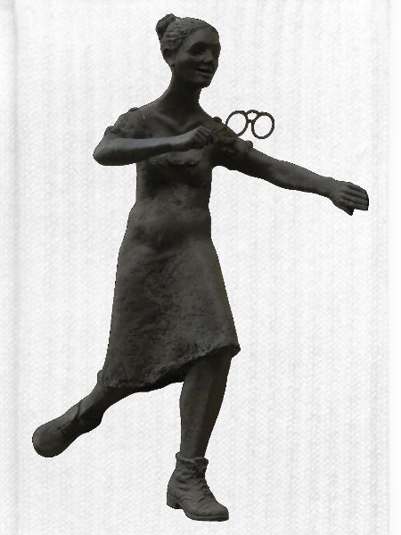 Statue mit Brille