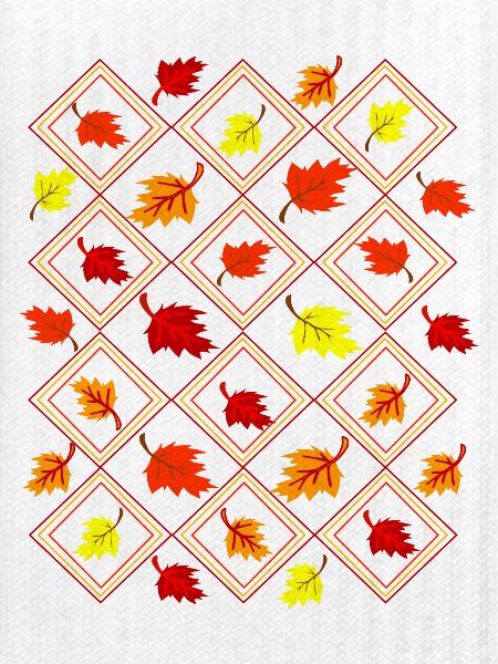 Herbstblatt-Rhomben