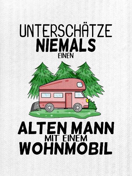 Alter Mann Wohnmobil