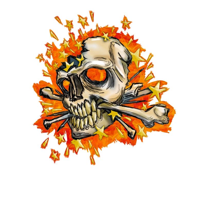 exploding skull