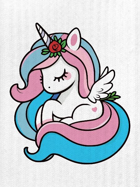 Pastell-Einhorn 