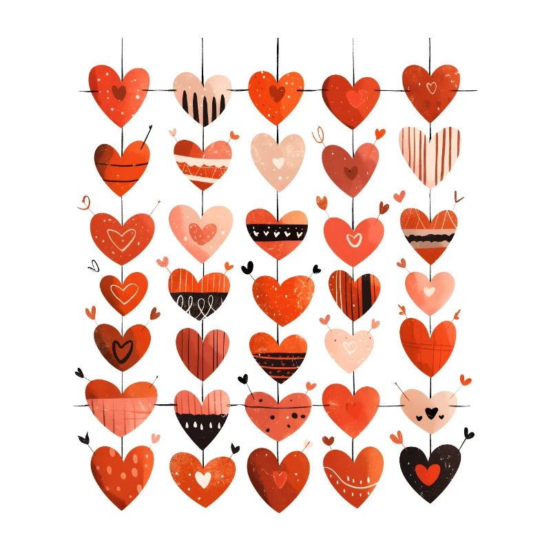 Herzmuster Herz Muster Valentinstag Geschenk