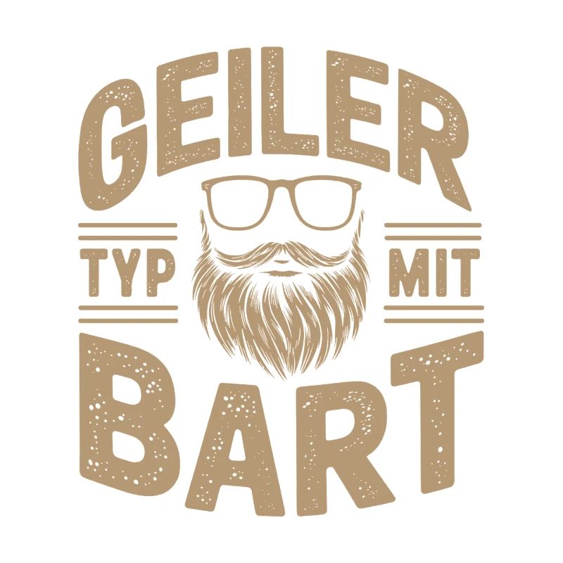 Geiler Typ Mit Bart Bartträger Barbier Vollbart