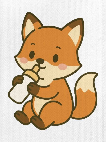 Durstiger Babyfuchs