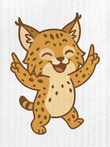 Feiernder Luchs