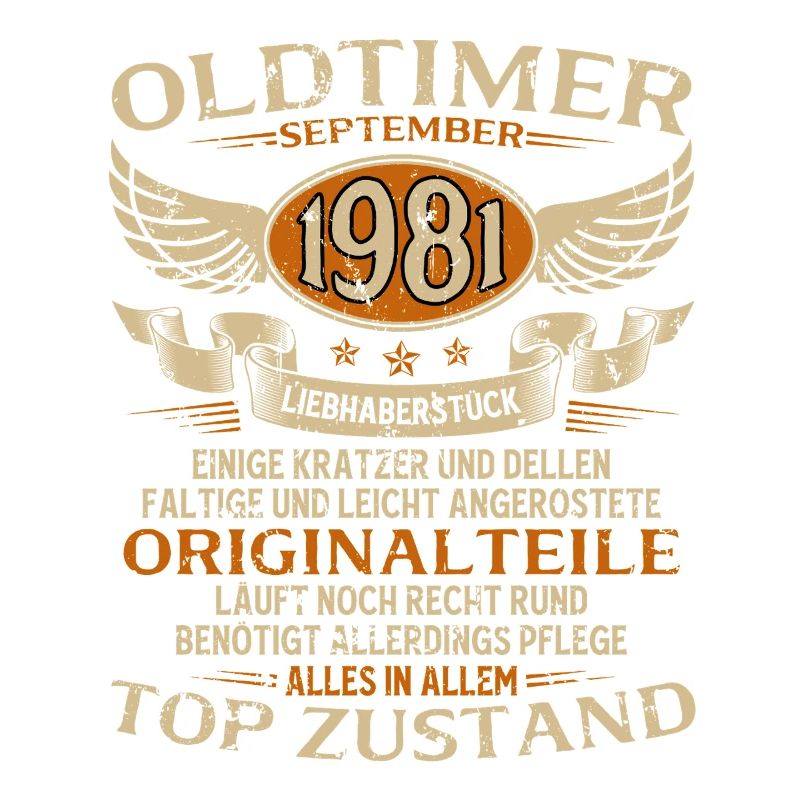 44. Geburtstag Geschenk Oldtimer September 1981