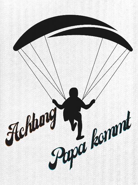 Papa Kommt mit Fallschirm
