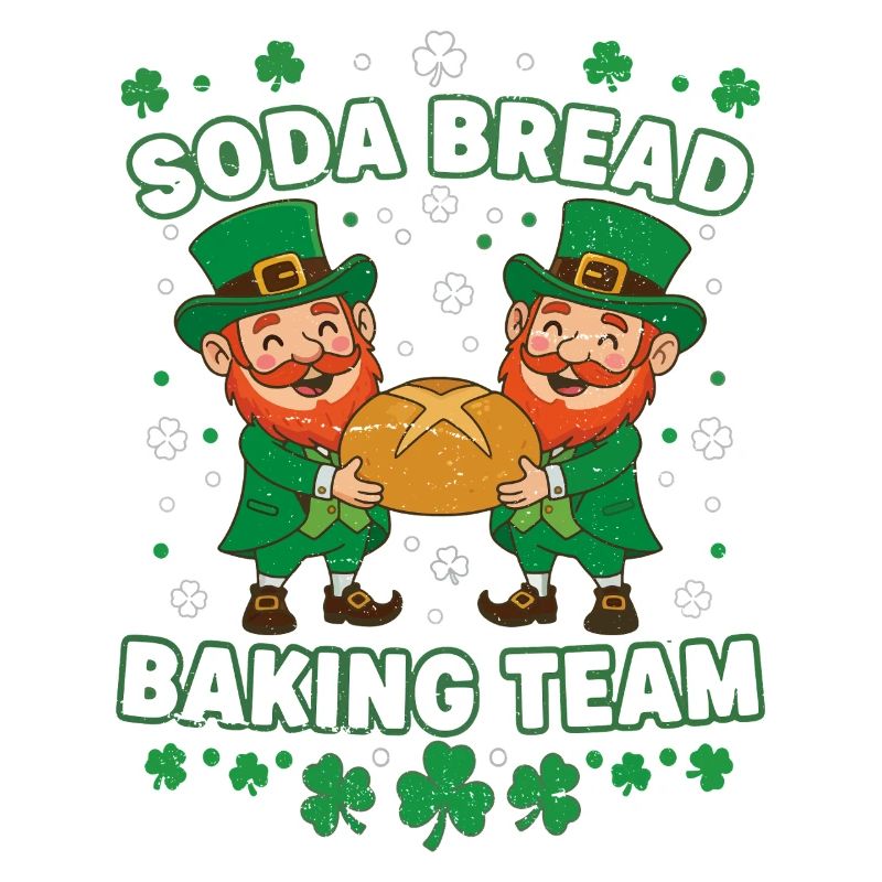 Funny Soda Bread Baking Team St Patricks 