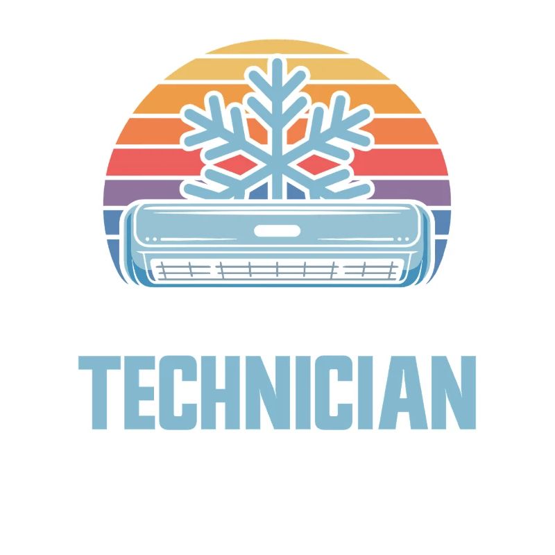 HVAC Techniker Retro Klima Experte Design Profis