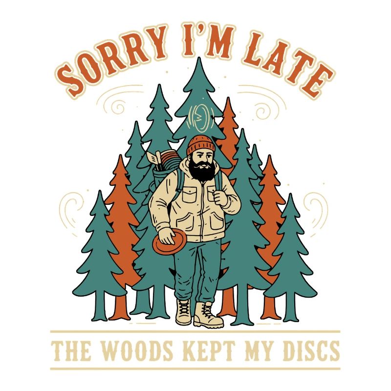 Entschuldigung, dass ich zu spät bin. Der Wald hat meine Discs behalten. Disc-Golf.