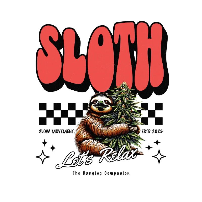 Sloth Relax – Chill Pattern Cannabis défectueux