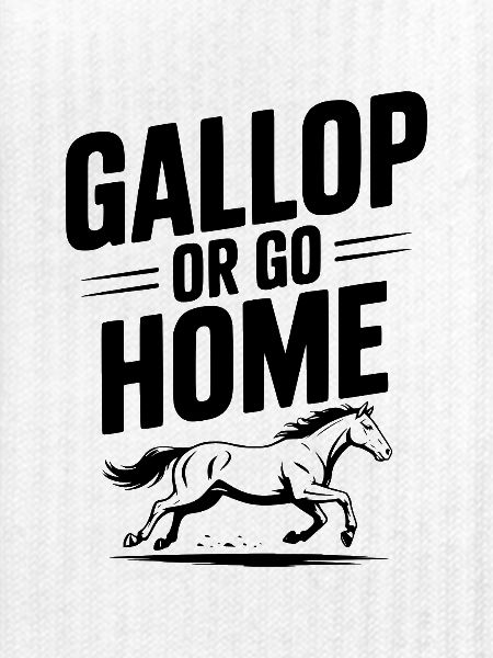 Galoppieren oder nach Hause gehen