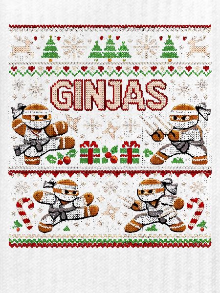 Ginjas Lebkuchen-Weihnachtspullover