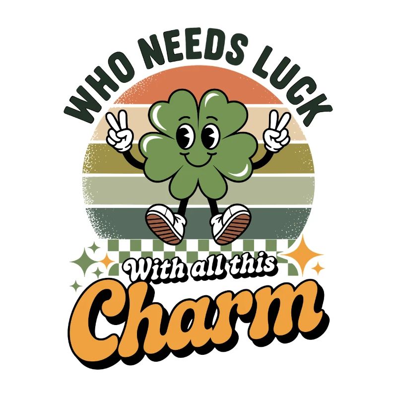 Shamrock Charm Retro Luck
