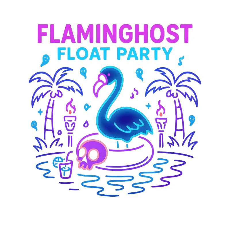 Flaminghost Float Party Halloween Pool