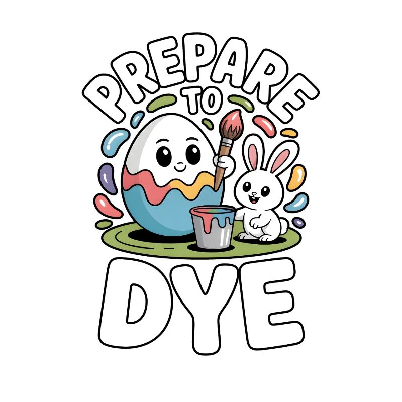 Prepare To Dye Funny Easter Saying