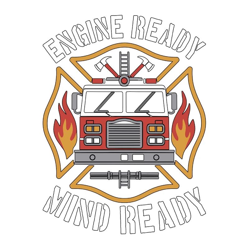Fire Engineer Engine Ready Mind Ready Firefighting