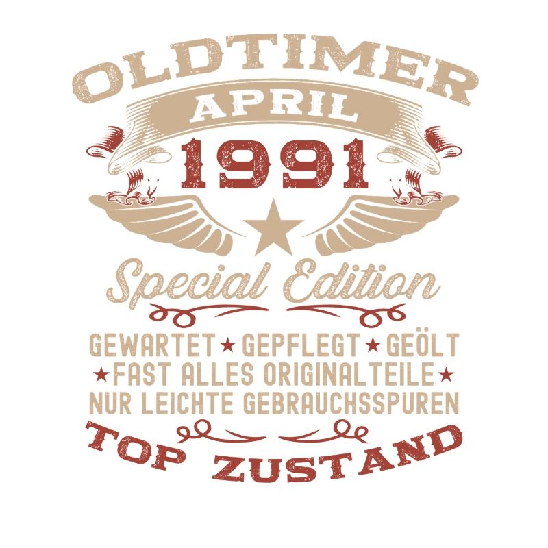 35. Geburtstag Geschenk Mann Oldtimer April 1991