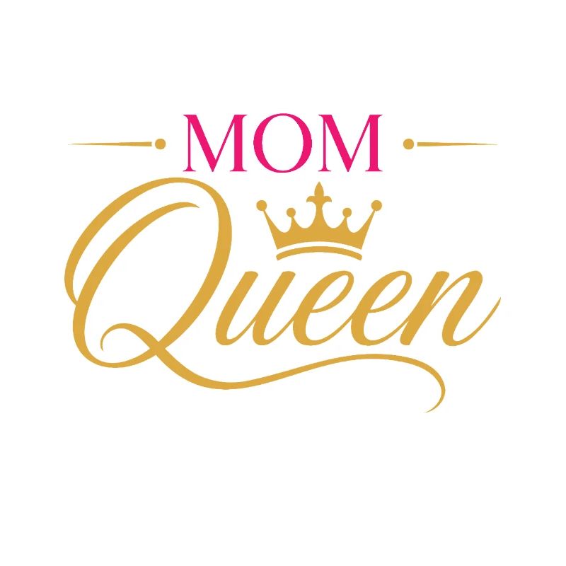 Poodle Mom Queen Crown Script