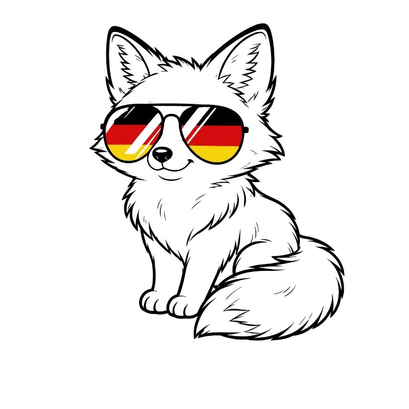 German flag Fox German Germany Foxes