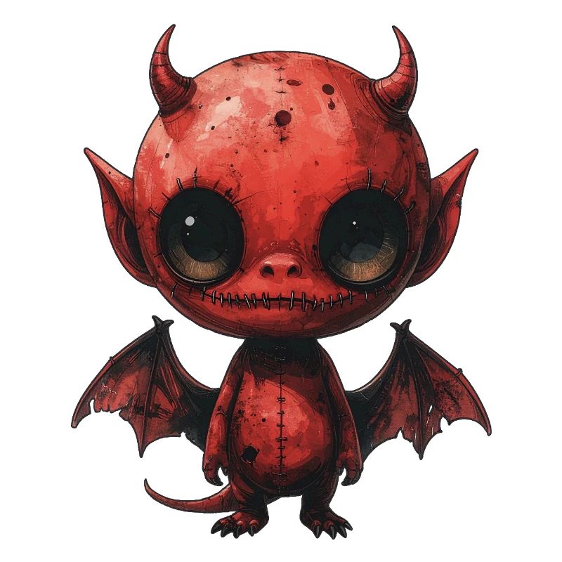 Creepy Cute Red Devil
