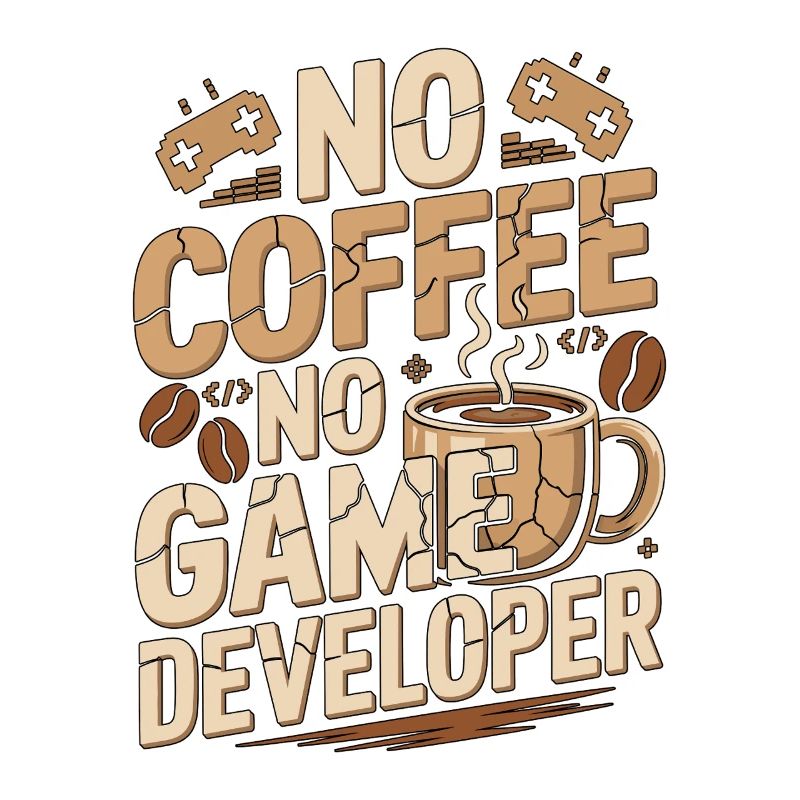 Game Developer No Coffee Game Coder Coffee Lover