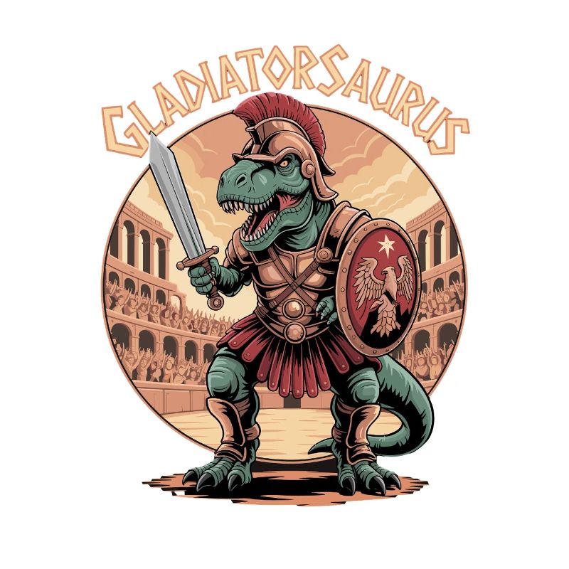  Gladiatorsaurus Dinosaurier Gladiator T Rex Im