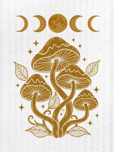 Trippy Festival-Hippie-Pilz-Batik