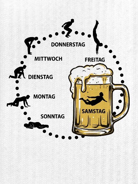 Bier Woche | Evolution | Bierglas | Saufen