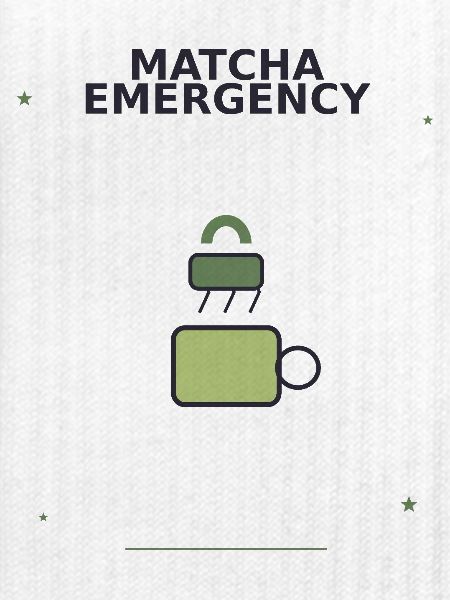 Matcha Notfall Sicherheits-Logo