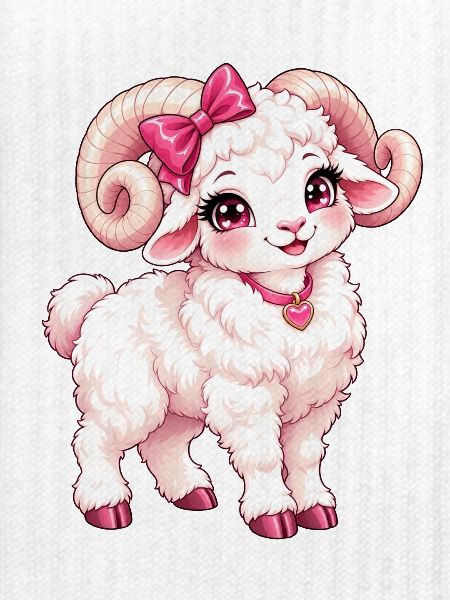 Kawaii Dall Dickhorn-Schaf